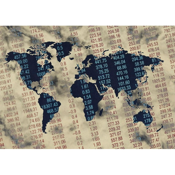 33"x24" Heavyweight Photo Paper Quality Poster: Economic Map - Redefining Economics - The International Student Blog The International Student Blog