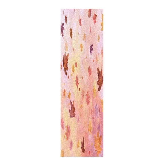 33"x9" Skateboard Grip Tape Protector Sheets Nonslip Protection Griptape Sheet for Outdoor Sports Autumn Leaves Falling