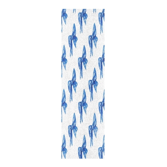 33"x9" Skateboard Grip Tape Protector Sheets Nonslip Protection Griptape Sheet for Outdoor Sports Blue Bows Pattern