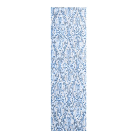 33"x9" Skateboard Grip Tape Protector Sheets Nonslip Protection Griptape Sheet for Outdoor Sports Blue Elegant Geometric Design