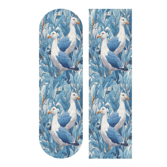 33"x9" Skateboard Grip Tape Protector Sheets Nonslip Protection Griptape Sheet for Outdoor Sports Blue Seagull