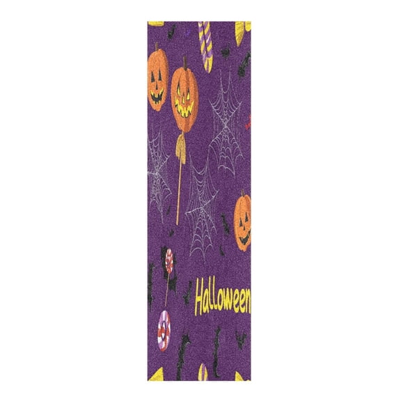 33"x9" Skateboard Grip Tape Protector Sheets Nonslip Protection Griptape Sheet for Outdoor Sports Cartoonish Bat and Spider Patterns