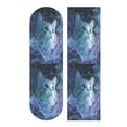 thumbnail image 1 of 33"x9" Skateboard Grip Tape Protector Sheets Nonslip Protection Griptape Sheet for Outdoor Sports Cute Blue and White Cat, 1 of 7