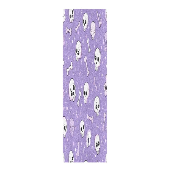 33"x9" Skateboard Grip Tape Protector Sheets Nonslip Protection Griptape Sheet for Outdoor Sports Cute Skulls and Bones