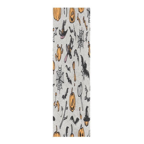 33"x9" Skateboard Grip Tape Protector Sheets Nonslip Protection Griptape Sheet for Outdoor Sports Halloween Design Element