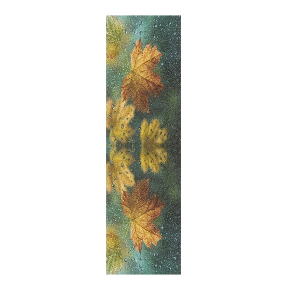 33"x9" Skateboard Grip Tape Protector Sheets Nonslip Protection Griptape Sheet for Outdoor Sports Leaves with Water Droplets