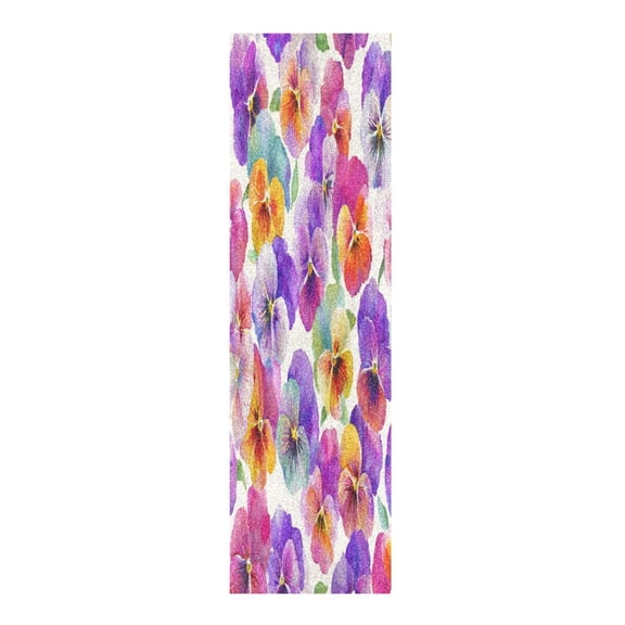 33"x9" Skateboard Grip Tape Protector Sheets Nonslip Protection Griptape Sheet for Outdoor Sports Pansy Pattern