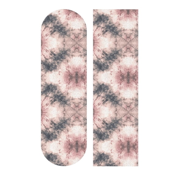 33"x9" Skateboard Grip Tape Protector Sheets Nonslip Protection Griptape Sheet for Outdoor Sports Soft Pink Tie-dye Pattern