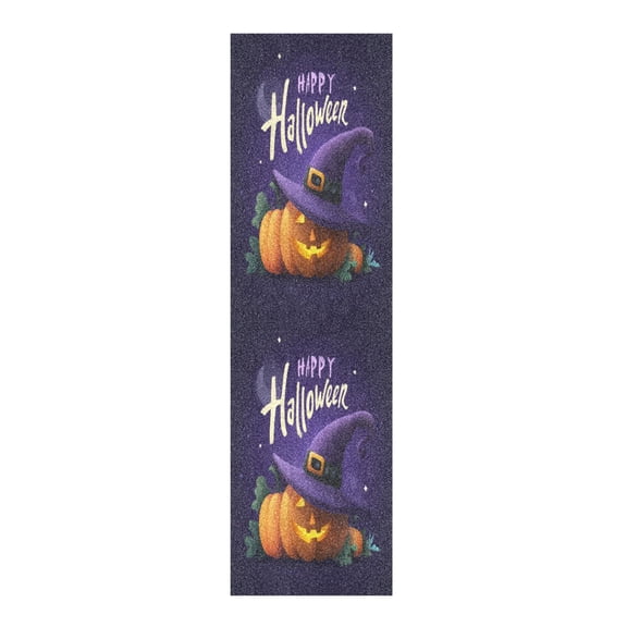 33"x9" Skateboard Grip Tape Protector Sheets Nonslip Protection Griptape Sheet for Outdoor Sports Spooky Halloween Design
