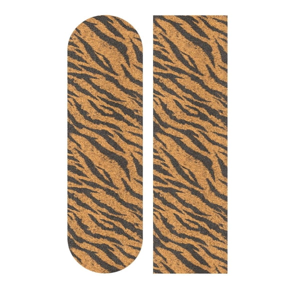33"x9" Skateboard Grip Tape Protector Sheets Nonslip Protection Griptape Sheet for Outdoor Sports Tiger Stripes Pattern