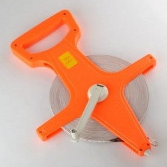330 Foot Open Crank Reel Face Surveyors Sports Fiberglass Tape Measure Measuring