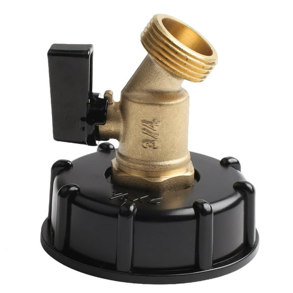330 Gallon IBC Tote Water Tank Adapter Brass Hose Faucet Valve Connector A Smile Home
