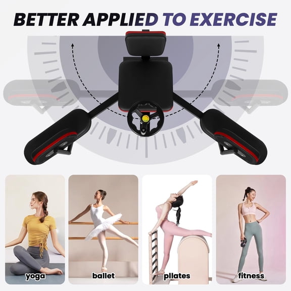 330 LBS Heavy Duty Leg Stretcher Machine, Steel Frame Split Trainer with Adjustable Soft Padding, Flexibility Stretching Equipment for Home Gym Dance Yoga