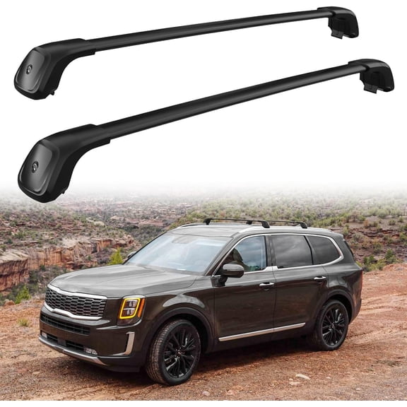 330 LBS Load Cross Bars Fit for 2019-2026 Kia Telluride EX S SX SX-Prestige, Upgraded Version Heavy Duty Roof Rack Crossbar (Except X-Line & X-Pro)