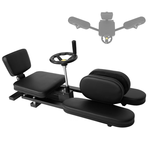 330 Lbs Split Stretcher for Flexibility Training,Leg Stretcher Machine With Handwheel Control,180 Degree Adjustable Angle And Padded Supports,Split Stretching Equipment For Dance Or Yoga,Black