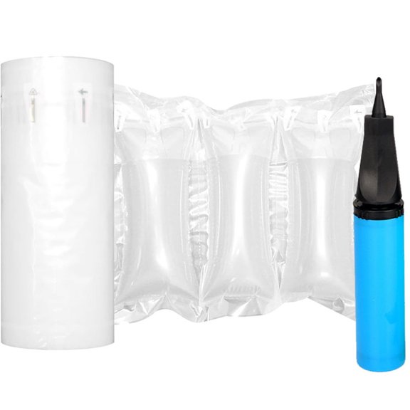 330 Pcs Air Pillows for Shipping 3.54"5.91"(915cm) 55m, Inflatable Packaging Air Bags with Hand Pump
