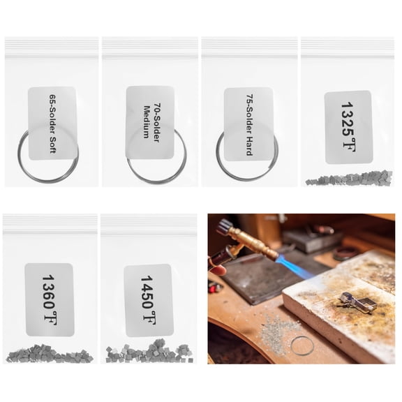 330 Pcs Silver Solder Chips and 3 Pcs Silver Solder Wires Kit, 0.08 x 0.08 in Jewelry Soldering Supplies with Soft, Medium and Hard Options, Tiny Precut Metals for Jewelry Making