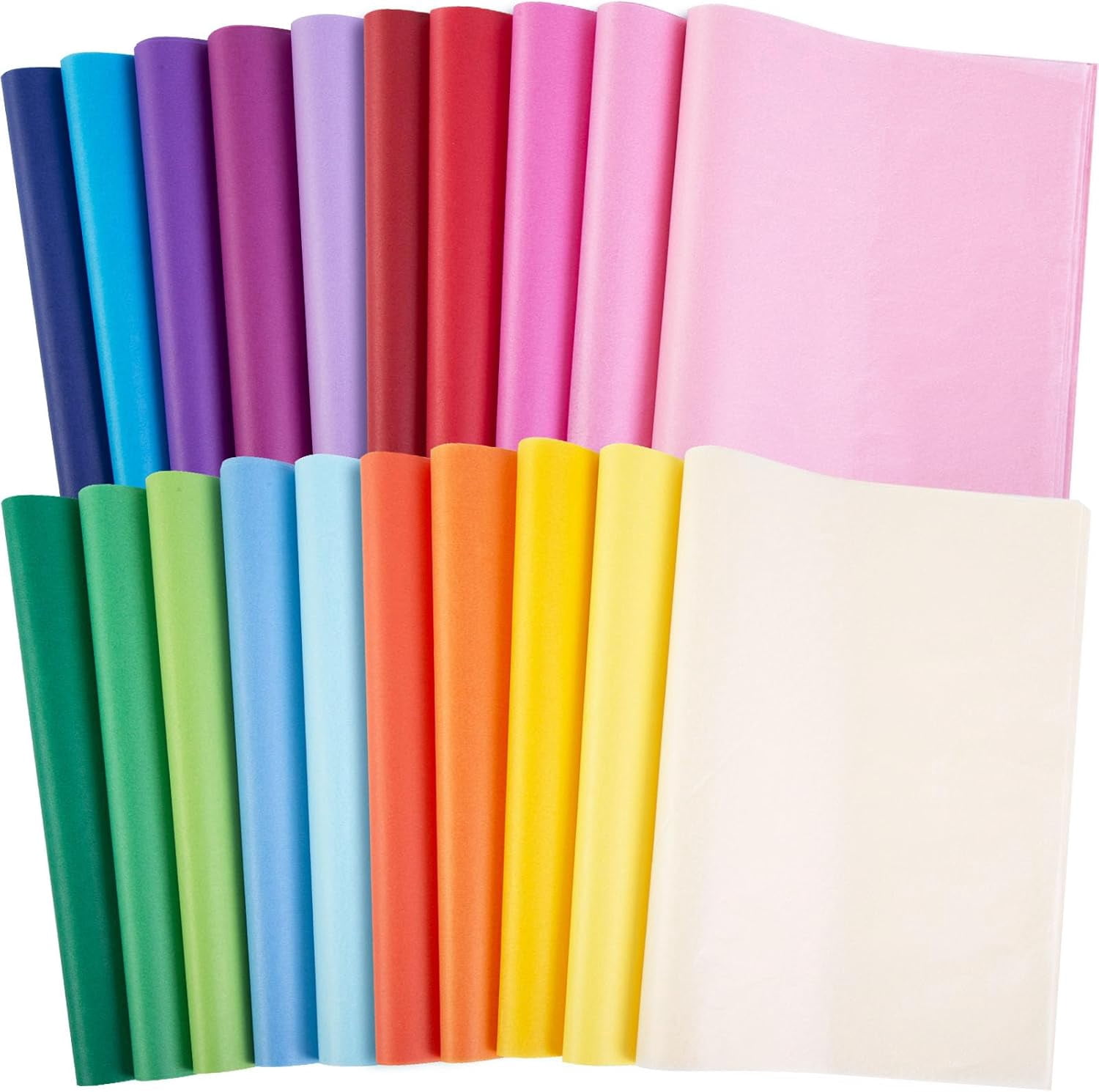 330 Sheets Tissue Paper Bulk, 14x10 Inch Colored Wrapping Tissue Paper for Gift Bags DIY Crafts Birthday Wedding Holidays Decor 20 Colors