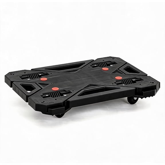330-lb Capacity 29-in W x 21-in D Platform Dolly Cart with 4 Swivel Casters Connectable Flatbed Design