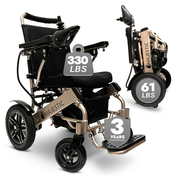 330 lbs Weight Capacity, 19 Miles Battery Range, Electric Wheelchairs for Adults, US Based Premium Customer Support, Remote Controlled Lightweight Wheel Chair for Seniors, IQ-8000 by Majestic