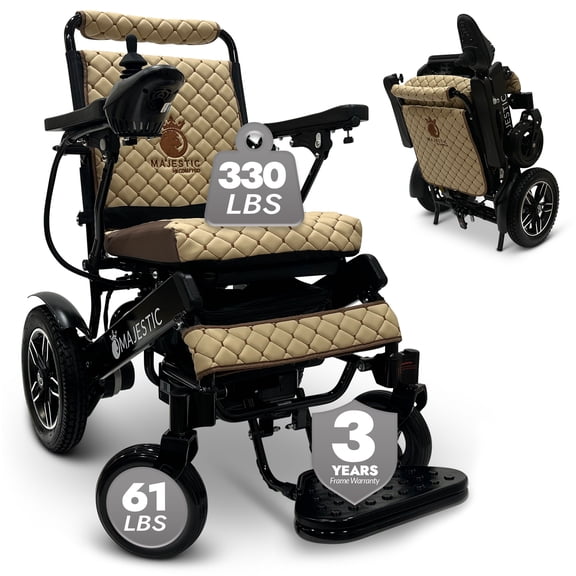 330 lbs Weight Capacity, 19 Miles Battery Range, Electric Wheelchairs for Adults, US Based Premium Customer Support, Remote Controlled Lightweight Wheel Chair for Seniors, IQ-8000 by Majestic