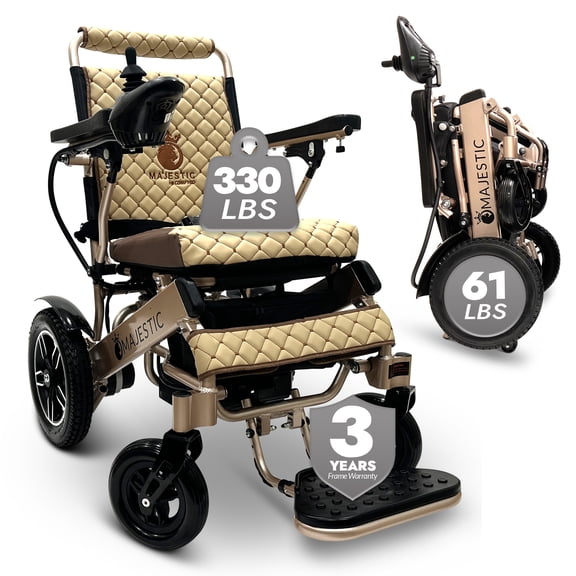 330 lbs Weight Capacity, Long Battery Range, Electric Wheelchairs for Adults, US Based Premium Customer Support, Remote Controlled Lightweight Wheel Chair for Seniors, IQ-8000 by Majestic