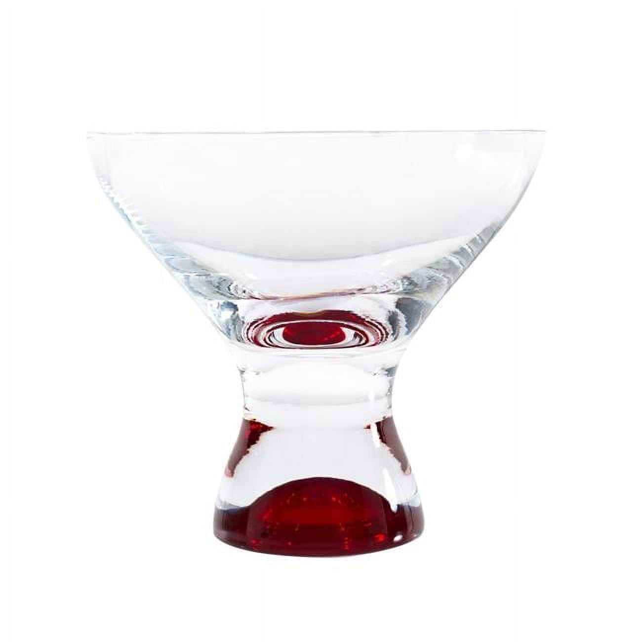DAVID SHAW Samba Martini & Dessert Gläser 6er Set - 350ml Böhmisches Kristallglas