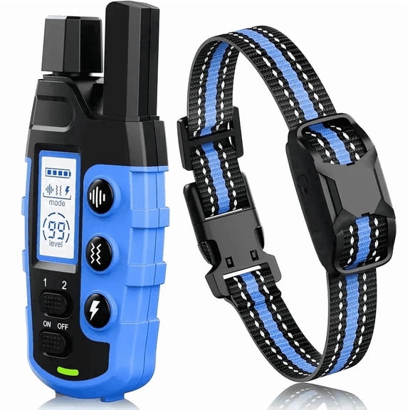 Dog Training Collar with Sound Vibration Shock Remote Control Rechargeable Waterproof 3300ft Range for Small to Large Dogs 5-150 lbs