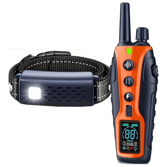 3300FT Dog Training Collar with Remote, Beep Vibration Shock Modes, Waterproof Rechargeable Trainer for 5-120lbs Small Medium Large Dogs