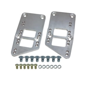 3305 Chrome Motor Mount Adapter Plate for GM LS to Small Block Chevy