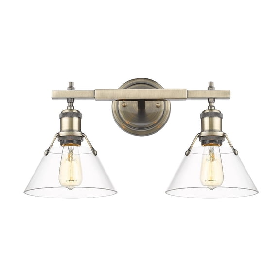 Orwell 2 - Light Aged Brass Incandescent Steel