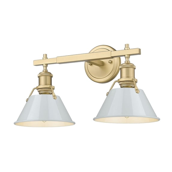 Orwell 2 - Light Brushed Champagne Bronze Incandescent Steel