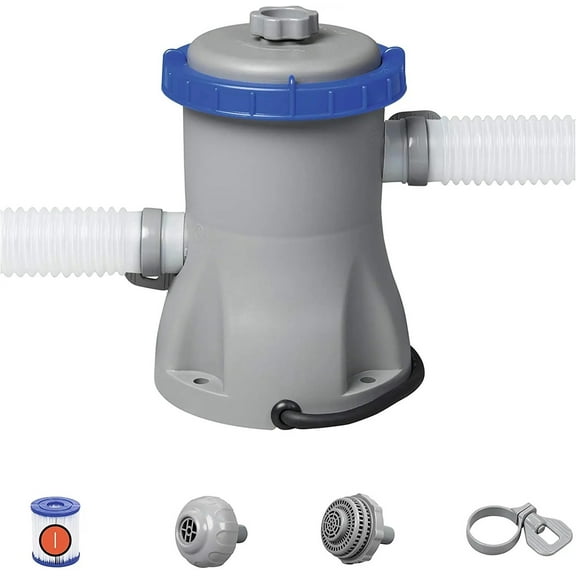 330GAL Water Pump Filter for Home Swimming Pool Cycling Filtration ,Improved Water Clarity