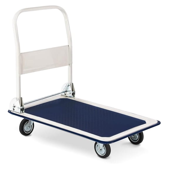 330LB Platform Truck Rolling Flatbed cart Moving Push Cart Dolly for Warehouse basements