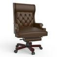330LBS Executive Office Chair with Footstool, Ergonomic Design High