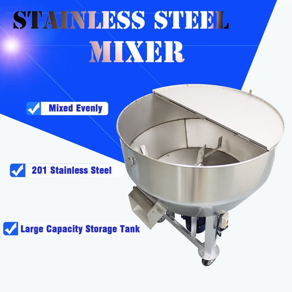 330LBS Feed Mixer Granular Food Machine Stainless Steel Commercial 220V