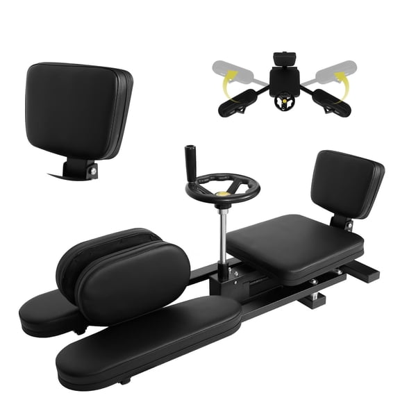 330LBS Leg Stretcher Split Machine, 330LBS Leg-Stretcher, 210 Adjustment Flexibility Training Equipment, Stable & Durable For Home Gym indoor, Black