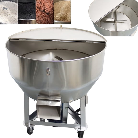 330LBS Stainless Steel Vertical Powder Particle Feed Fertilizer Mixer for Farm Factory Use Mixer 220V