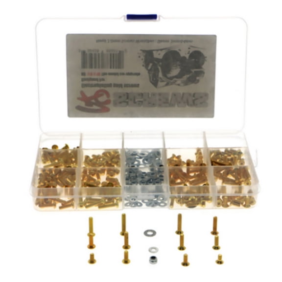 330Pcs Screw Kit for Axial SCX10, Traxxas TRX-4, and HSP 1/10 RC Cars Durable Replacement Parts