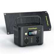 330W Portable Power Station Kit with 20W Solar Panel, 227Wh Lithium Battery, Fast PD USB, 120V Pure Sine Wave AC, Solar Generator for Camping, RV, Travel, Home Backup