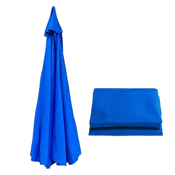 330cm Waterproof Patio Umbrella Replacement Canopy High Density,Sun Protection Market Table Umbrella Top,Blue