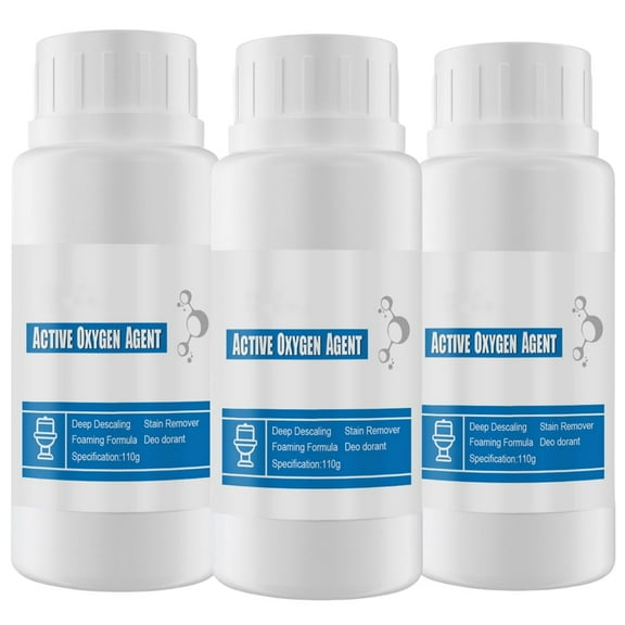 330g Splash Toilet Cleaner Foam Powder, Toilet Cleaning Powder Foaming Toilet Bowl Cleaner Household Toilet Cleaners for Toilet Squatting Pans, Urinals, Pipe Cleaning-3pcs