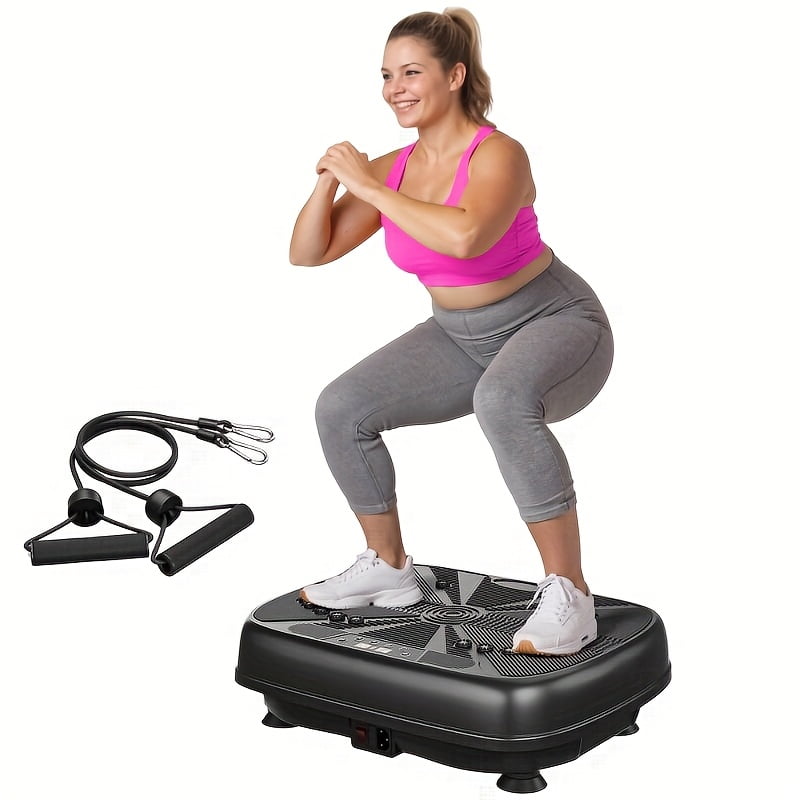 330lb Capacity Vibration Plate - Heavy-Duty ABS, Silent Motor, Multiple ...