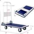 thumbnail image 1 of 10 330lbs Platform Cart Dolly Folding Foldable Moving Warehouse Push Hand Truck, 1 of 6