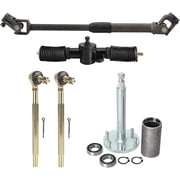 330mm 13inch Go Kart Steering Kit Assembly, Rack Pinion Adjustable Shaft Tie Rod Ends Assembly for DIY Electric 110cc 125cc 150cc Go Kart Golf Buggy UTV Off-road Vehicle