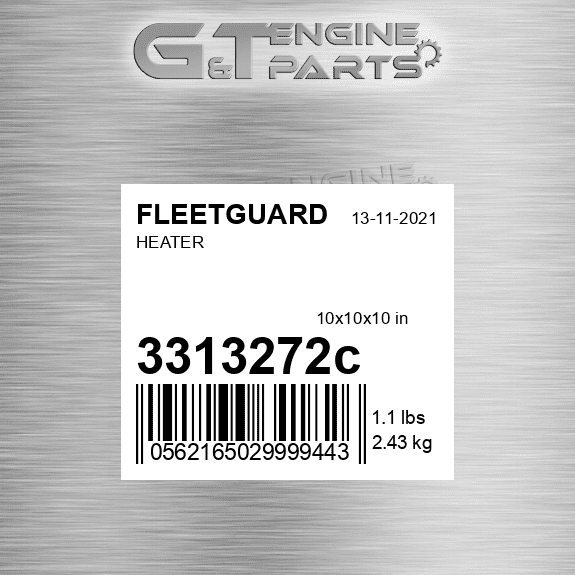 3313272C HEATER fits FLEETGUARD (New OEM)