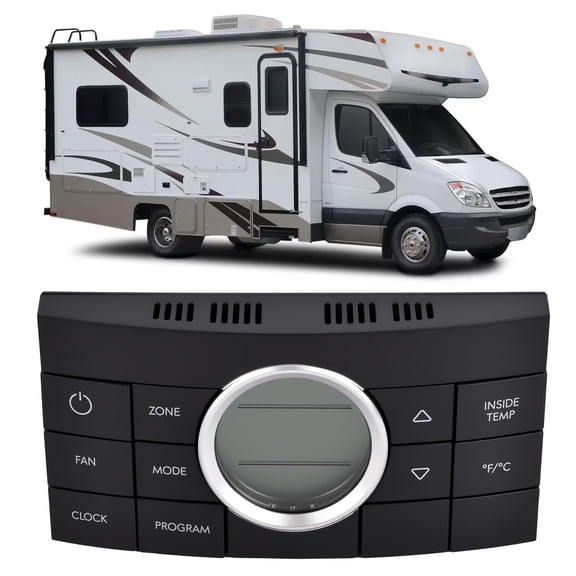 3314082.000 12V RV Multi-Zone Comfort Control Center Digital Thermostat 10-Button Compatible with Dometic Air Conditoner Series 579,595,600,6308,520,6218xx,457915 Replace 3314082.011 CCC2