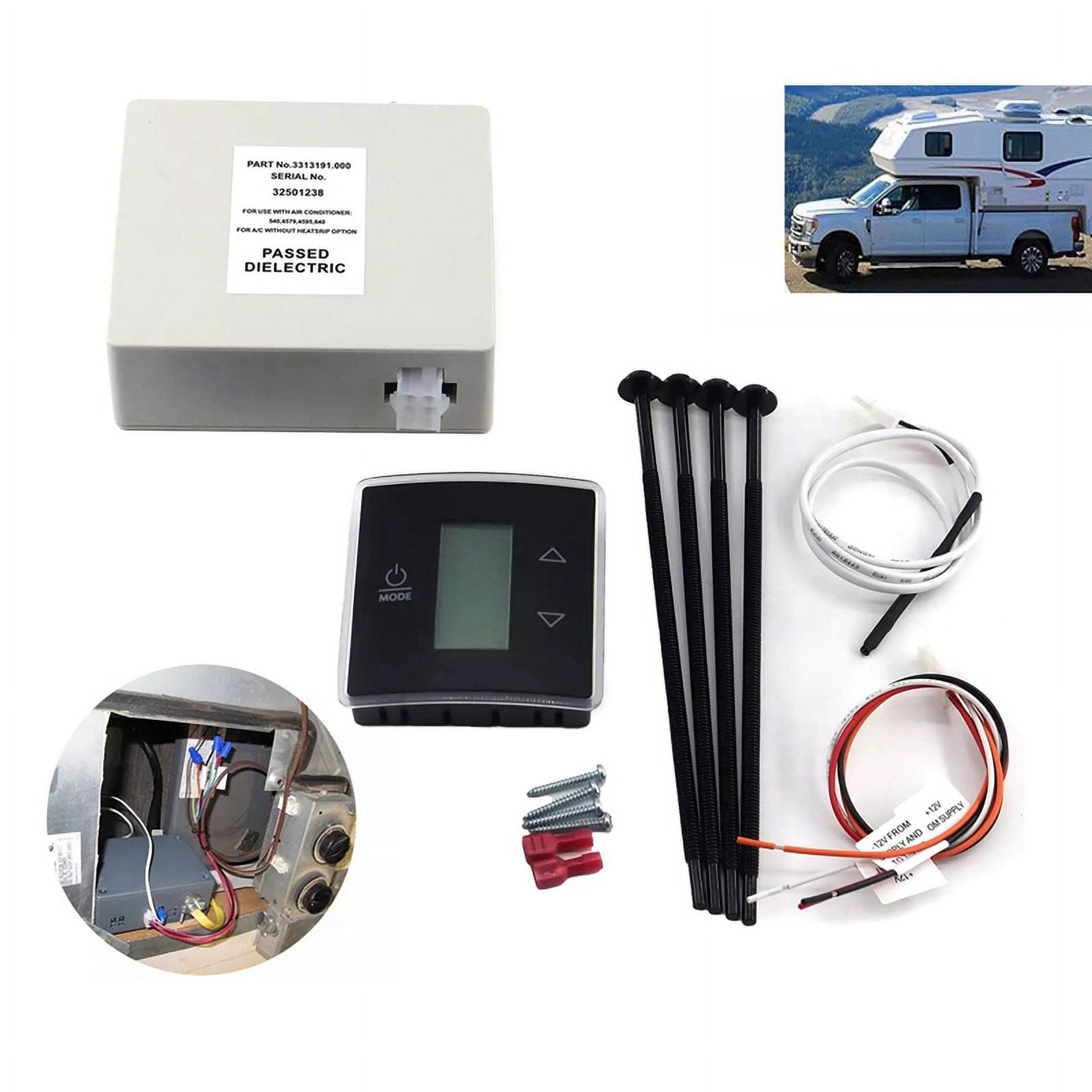 3316230.700 RV Wall Air Conditioning Control Kit with Thermostat 3316230.714