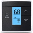 thumbnail image 1 of 3316250.712 RV Single Zone Wall Thermostat Compatible with Dometic, Used for Cool/Heat/Furnace Control, Blue Backlight LCD Display, Black 3-Wire, 1 of 5