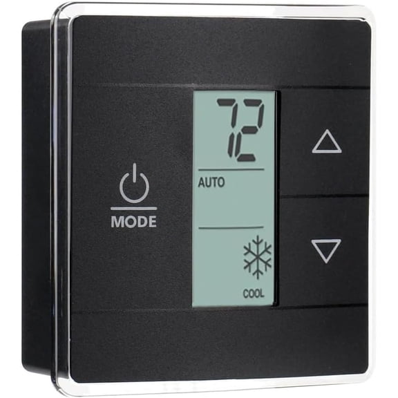 3316250.712 RV Single Zone Wall Thermostat, Replacement for Dometic, Used for Cool/Heat/Furnace Control, Blue Backlight LCD Display, Black 3-Wire